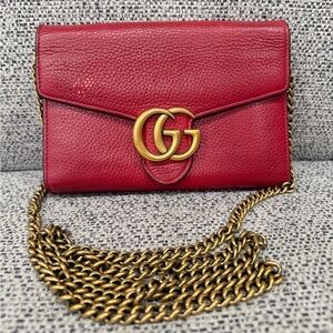 Gucci Marmont WOC Chain Crossbody Bag